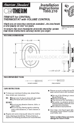 American Standard Ceratherm T050.210 Instrukcja instalacji