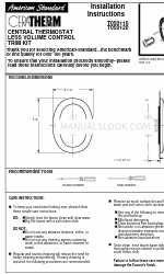 American Standard Ceratherm T050110 Instrukcja instalacji