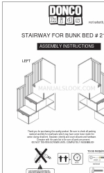 Donco kids STAIRWAY FOR BUNK BED  210 Инструкция по сборке Руководство