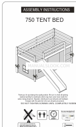 Donco Trading 750 TENT BED Instrukcja montażu