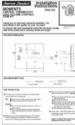 American Standard Moments T506.730 Kurulum Talimatları Kılavuzu