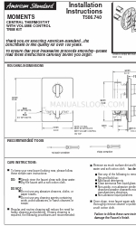 American Standard Moments T506.740 Instrukcja instalacji