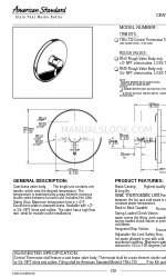 American Standard ONE T064.730 Features & Dimensions