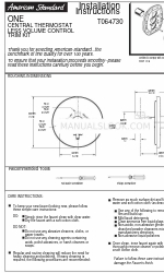 American Standard ONE T064730 Instrukcje instalacji