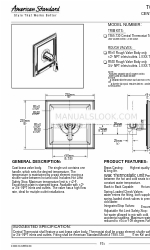 American Standard TOWN SQUARE T555.730 仕様書