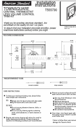American Standard TownSquare T555730 インストレーション・インストラクション