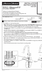 American Standard BEALE MeasureFill Istruzioni per l'installazione e informazioni tecniche