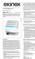 Ekinex KNX EK-CA1-TP Manual de inicio rápido