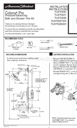 American Standard Colony PRO Series Instrucciones de instalación