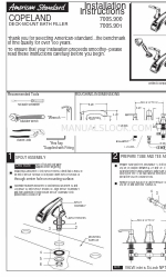 American Standard COPELAND 7005.901 Petunjuk Instalasi