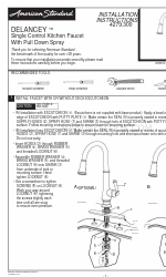 American Standard DELANCEY 4279.300 설치 지침