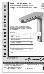 American Standard NextGen Selectronic 7755.2 Series Manuel d'instructions d'installation