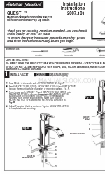 American Standard QUEST 2007.101 Инструкции по установке