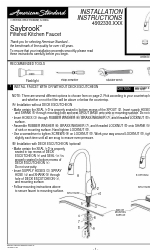 American Standard Saybrook 4902330 Series Manuel d'instructions d'installation