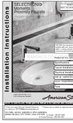 American Standard SELECTRONIC 2506.1X3 Installationsanleitung Handbuch