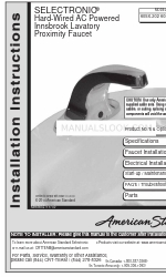 American Standard SELECTRONIC 605X.204 Installation Instructions Manual