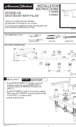 American Standard Studio S T105900 Petunjuk Instalasi