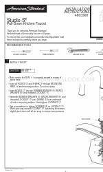 American Standard Studio-S 4803300 Petunjuk Instalasi