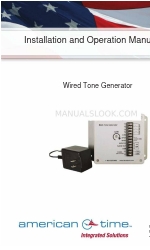 American Time Wired Tone Generator Manual de instalación y funcionamiento