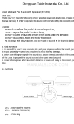 Dongguan Taide Industrial BT001 ユーザーマニュアル