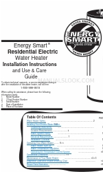 American Water Heater Energy Smart Residential Electric Water Heater Instrukcje instalacji oraz instrukcja obsługi i konserwacji