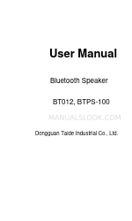 Dongguan Taide Industrial BTPS-100 ユーザーマニュアル