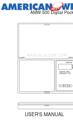 American Weigh AMW-500 Manuale d'uso