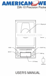 American Weigh DIA-10 Manuale d'uso