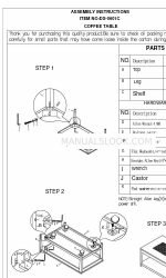 American Worldwide Imports DX-0601C Assembly Instructions