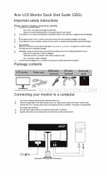 Acer XB271HU Quick Start Manual