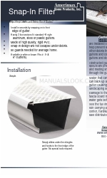 Amerimax Snap-In Gutter Filter none Opuscolo