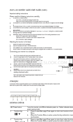 Acer XF240Q Skrócona instrukcja obsługi