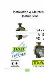 DAB VA 35/180 Kurulum ve Bakım Talimatları Kılavuzu