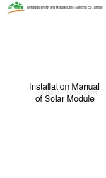 Amerisolar AS-6P18 Installation Manual