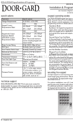Door-Gard 2000e Installation & Programming