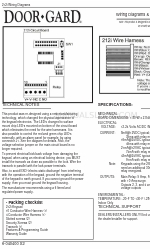 Door-Gard 212i Diagrammes de câblage et spécifications