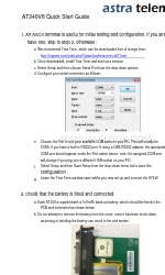 astra telematics AT240V8 Manuale di avvio rapido