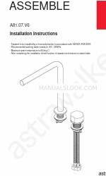 Astra Walker A81.07.V6 Instruções de instalação