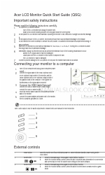 Acer XV273K Quick Start Manual