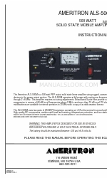 AMERITRON ALS-500M Buku Petunjuk