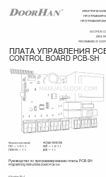 DoorHan PCB-SH Manual Petunjuk Pemrograman