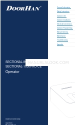 DoorHan SECTIONAL-1000PRO-CE 설치 및 운영 매뉴얼