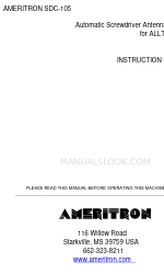 AMERITRON SDC-105 Instruction Manual