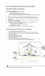 Acer Z321QU Quick Start Manual