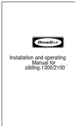 DoorHan SLIDING-2100 Manuel d'installation et d'utilisation