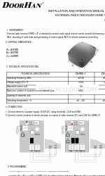 DoorHan DHRE-2 Installatie- en bedieningshandleiding