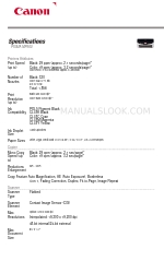 Canon PIXMA MP500 Specification Sheet