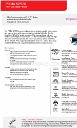 Canon PIXMA MP520 Folleto y especificaciones