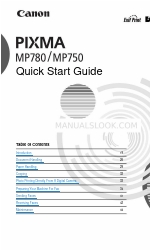 Canon PIXMA MP780 Quick Start Manual