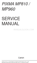 Canon PIXMA MP960 Service Manual